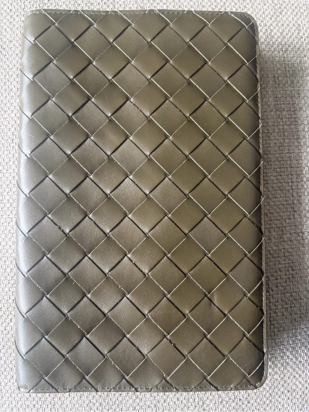 Bottega Veneta Intrecciato Leather Notebook Cover / Portfolio – Made in Italy